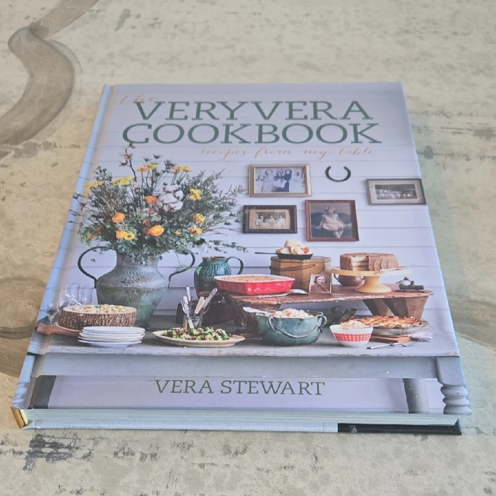 Signed VeryVera Cookbook and Stand/Inscribed Edition.